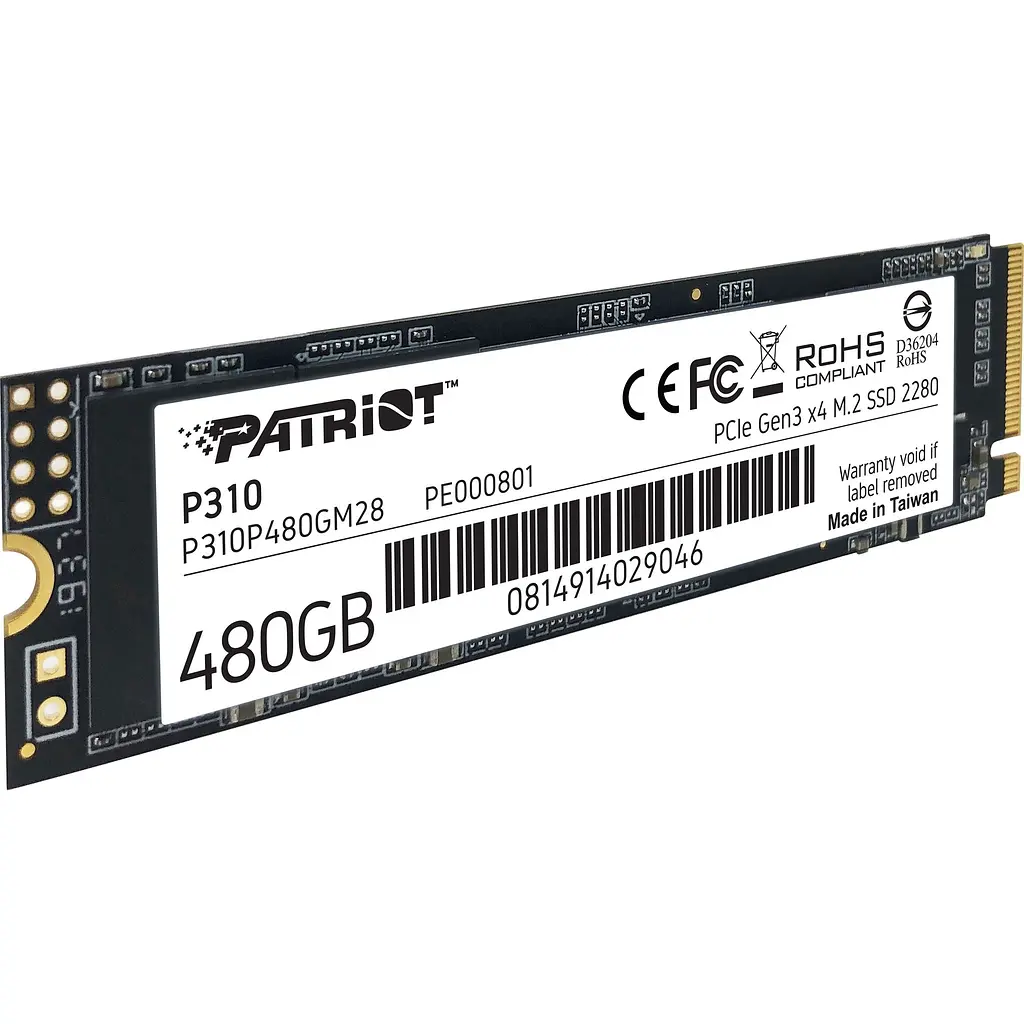 SSD накопичувач Patriot P310 480GB (P310P480GM28) [151779] - фото 2