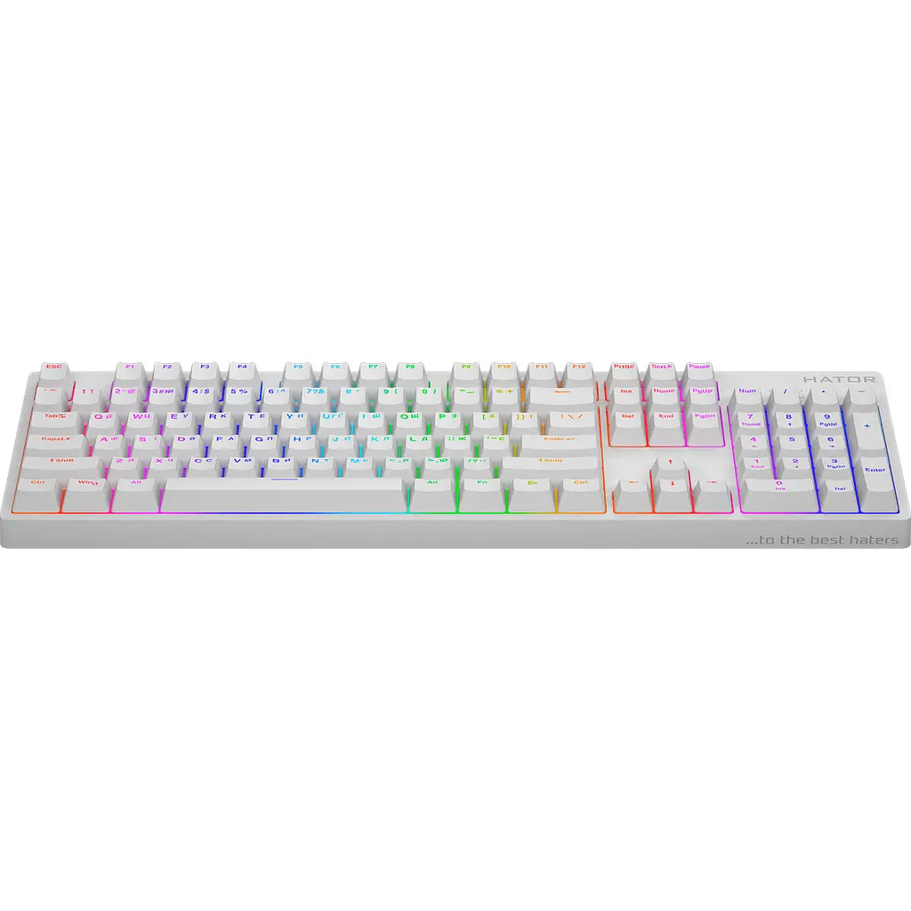 Клавиатура Hator Rockfall 2 Mecha Orange USB White [HTK-711] [96366] - фото 2