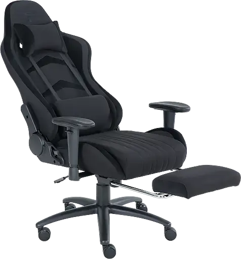 Геймерське крісло GT Racer чорне (X-2534-F Fabric Black) - фото 5
