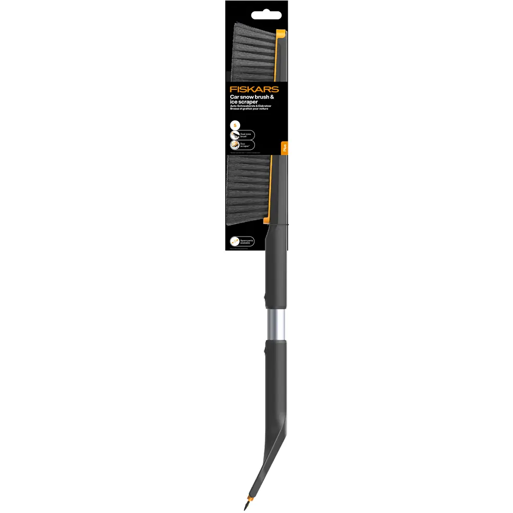 Щітка-скребок Fiskars Plus S- 63 см, щітка 26 см, скребок 9 см (1078495) - фото 2