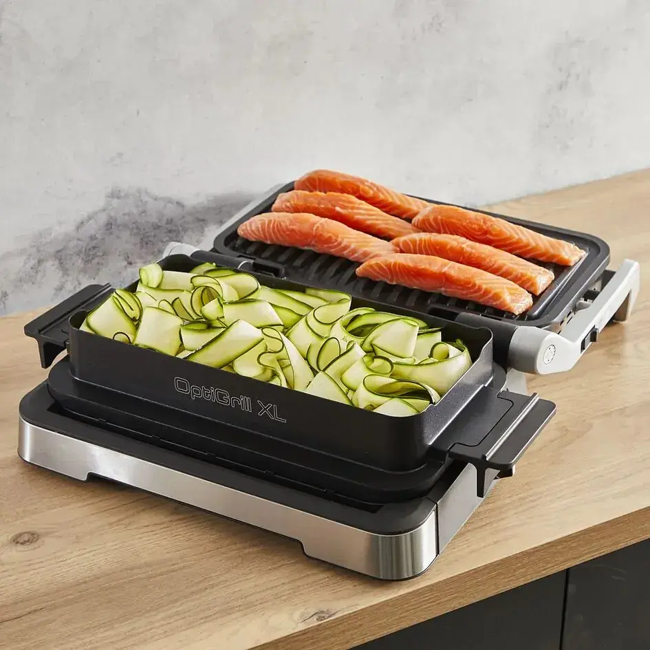 Гриль прижимний Tefal OptiGrill 4 in 1 XL 2200 Вт (GC784D30) - фото 8