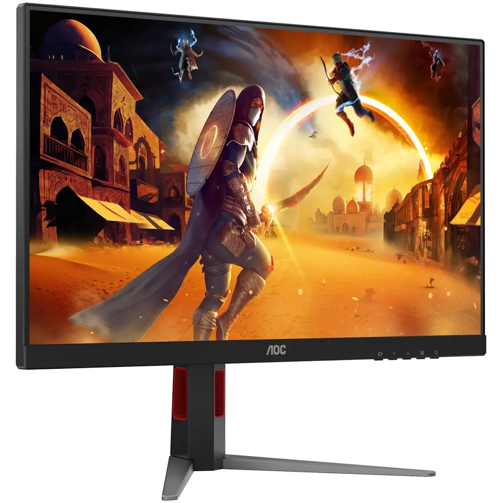Монітор TFT 27" AOC 27G4HA, Fast IPS, 200Гц, 2хHDMI, DP, HAS, Pivot, кол., чорно-червоний (27G4HA) - фото 9