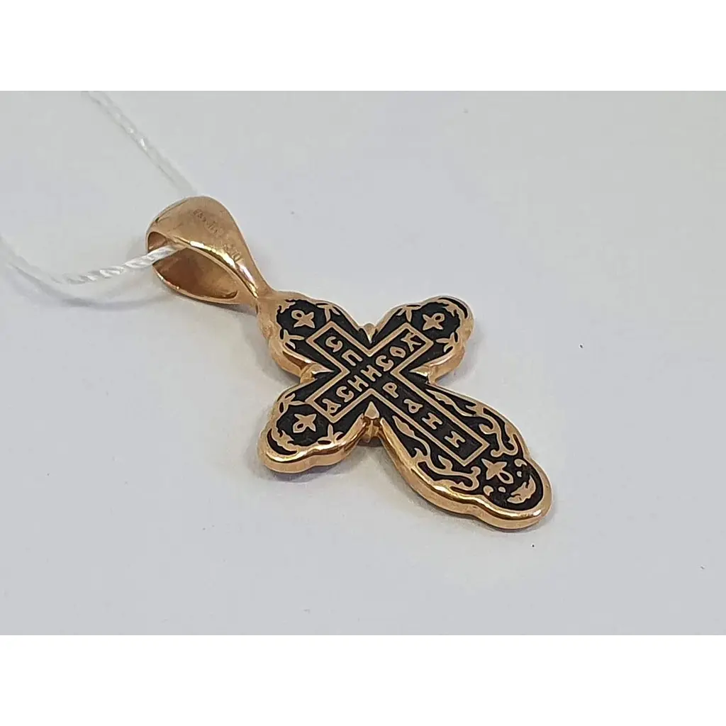 Золотий хрестик Золотий вік. Розп'яття Христа. 31525-3/01/4 - фото 2