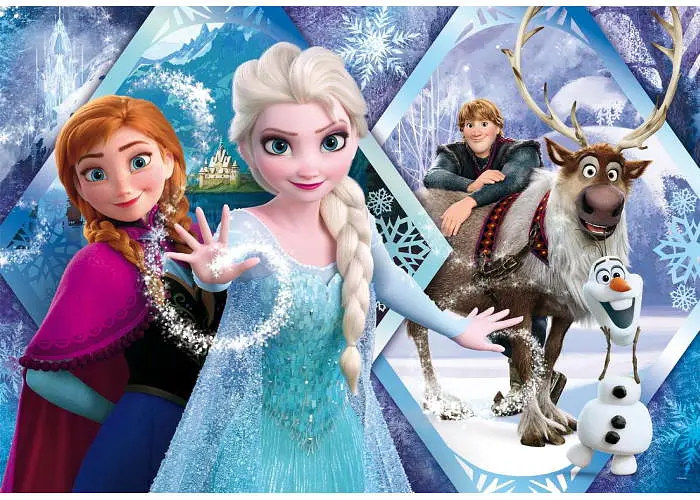 Пазл Clementoni SuperСolor: Анна та Ельза, Крижане серце, Disney (SuperСolor - Disney Frozen Puzzle - 104 pcs.), 104 ел. (25045) - фото 2
