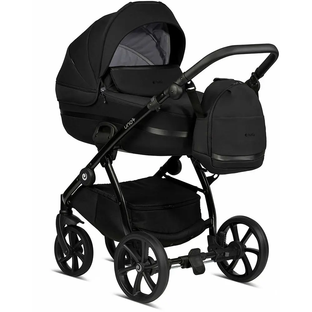 Коляска Tutis Uno 3 Plus Black Edition Charcoal, 2 в 1, чорна (1072100) - фото 3