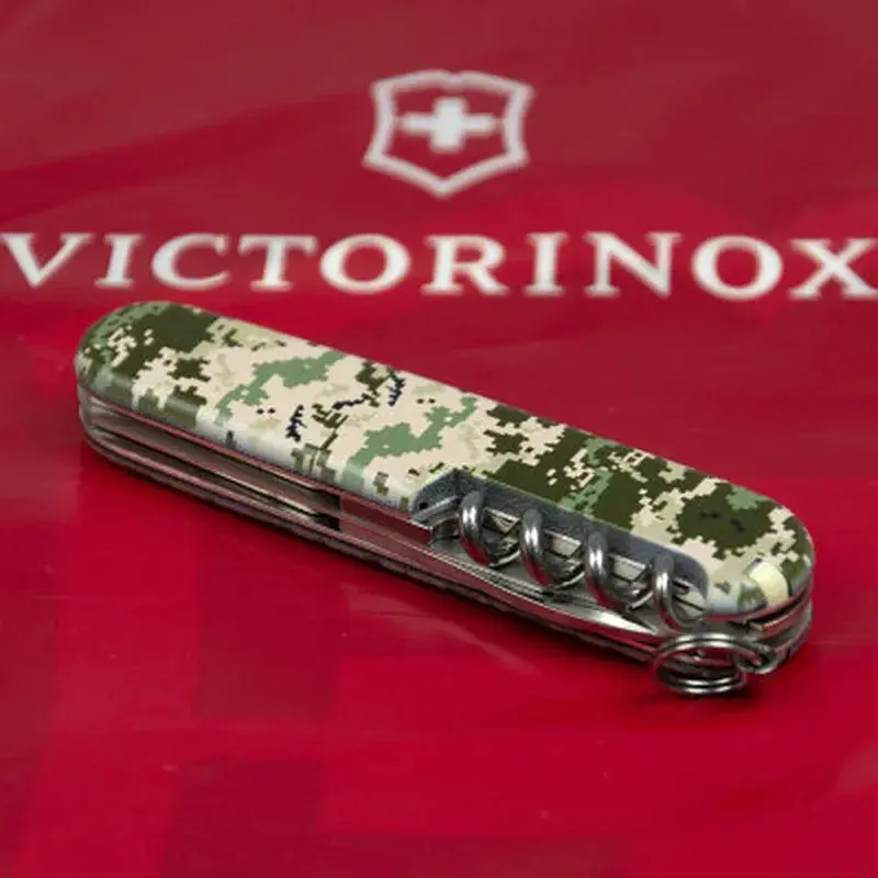 Ніж Victorinox Spartan Army 91 мм Піксель + Лого (1.3603.3_W3941p) - фото 4