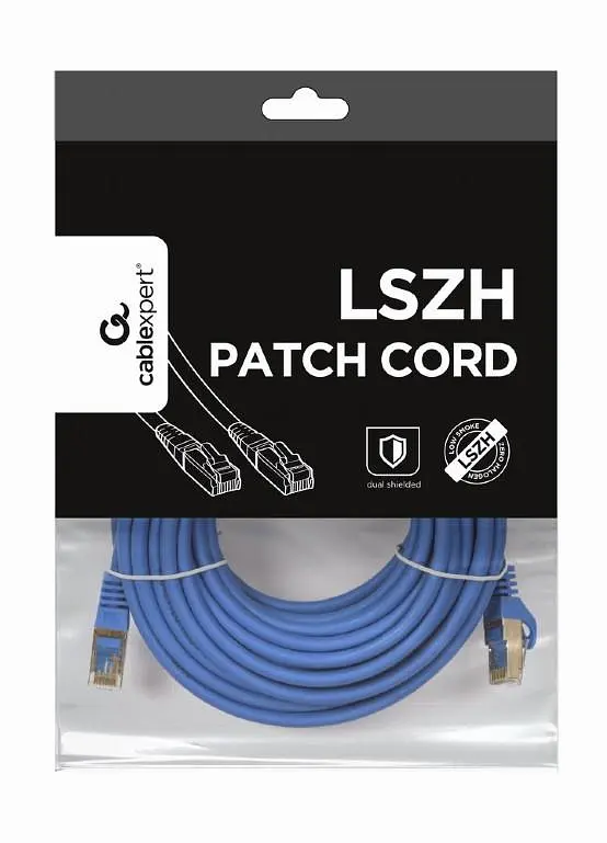 Патч-корд Cablexpert UTP 5Е Blue 10 м (PP6A-LSZHCU-B-10M) - фото 2