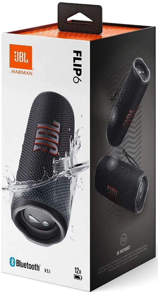 Портативна акустика JBL Flip 6 Black (JBLFLIP6BLKEU) [64957] - фото 8