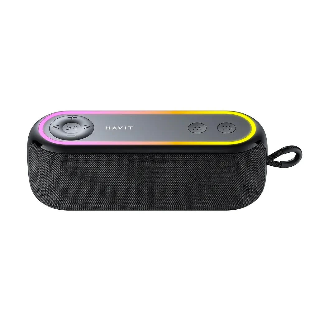 Портативна колонка HAVIT HV-SK810BT IPX5 12W RGB Black HAVIT (28476-000) - фото 2