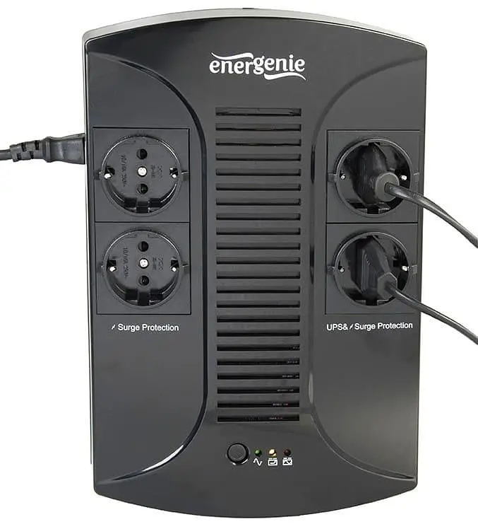 Источник бесперебойного питания EnerGenie 850 ВА / 510 Вт / 8 А*ч (EG-UPS-002) - фото 3