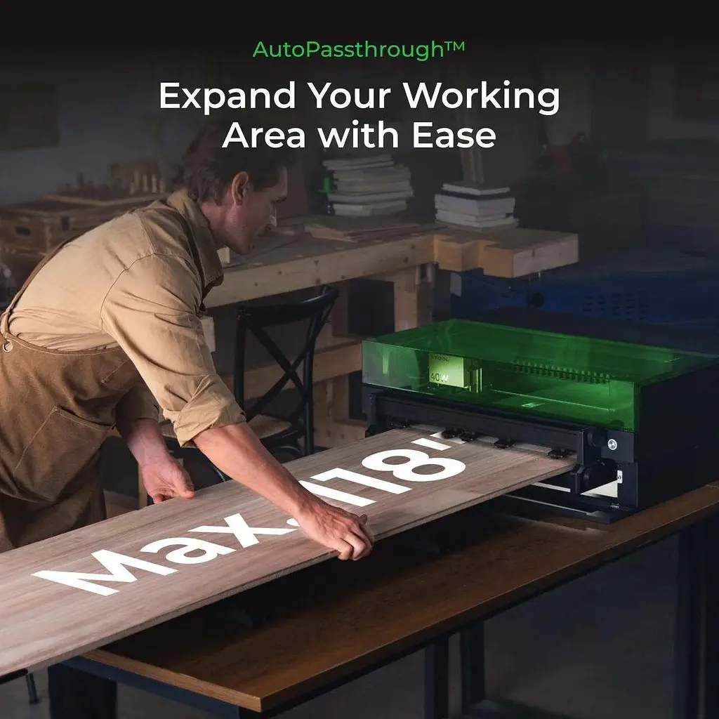 Лазерна гравірувальна машина 2 в 1 xTool S1 40W Basic (S1B-W) White - фото 5