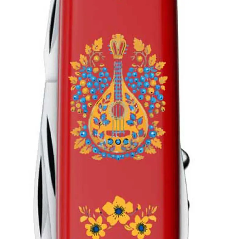 Ніж Victorinox Camper Ukraine 91мм 13функ черв Українські мотиви - фото 4