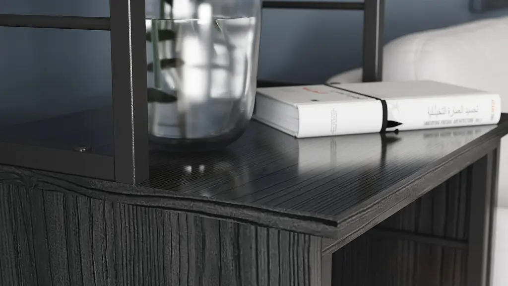 Стіл-тумба трансформер Смарт 3/2 з етажеркою Ferrum-decor 1430x1450x600 Чорний метал ДСП Сосна Кембра 16 мм (FRD-105118) - фото 9