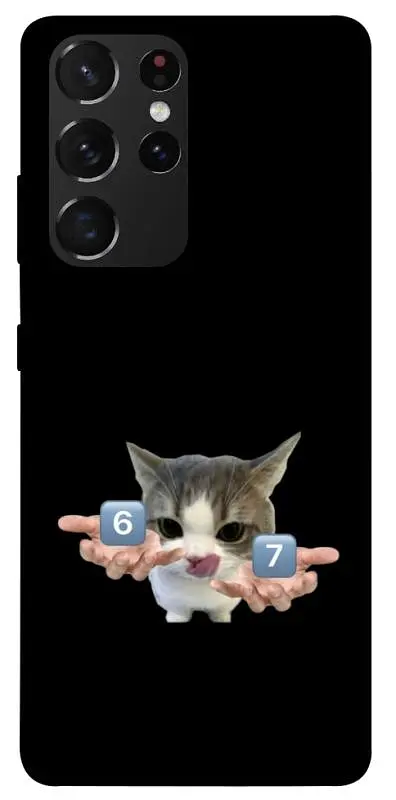Чохол Demsky Six Seven cat для Samsung Galaxy S21 Ultra
