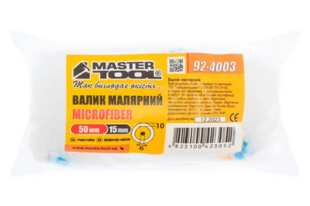Малярний валик Mastertool 15 х 50 x 6мм мікрофібра - фото 3