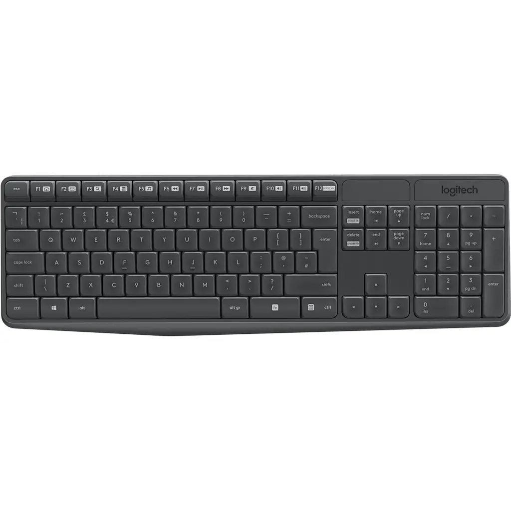 Комплект клавіатура + миша Logitech MK235 Wireless Combo UA Black [920-007948/920-007931] [34663] - фото 2