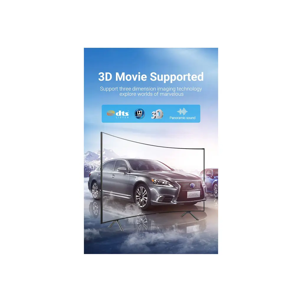 Кабель мультимедійний HDMI M to HDMI M 2.0m V2.1 8K60Hz silver Vention (ALCIH) - фото 2
