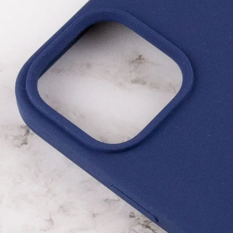 Чохол Silicone Case для Apple iPhone 14 (Deep Navy) AA [72536] - фото 5