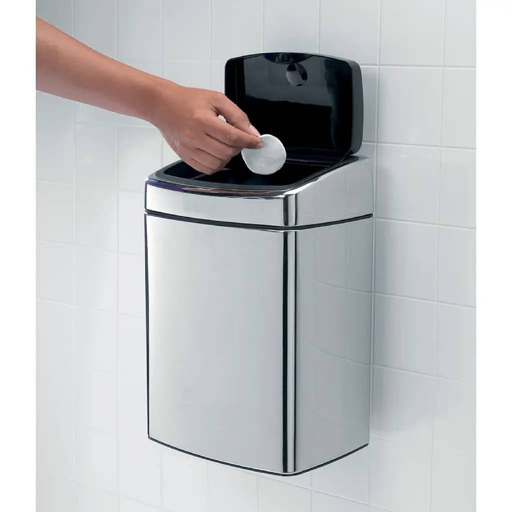 Ведро для мусора Brabantia Touch Bin полированная сталь 10 л (477201) - фото 12