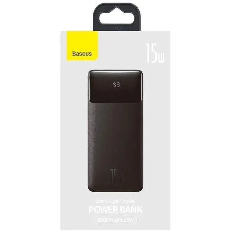 Портативна батарея Baseus Bipow Digital Display 20000 mAh 15W PPDML-J01 Black - фото 9