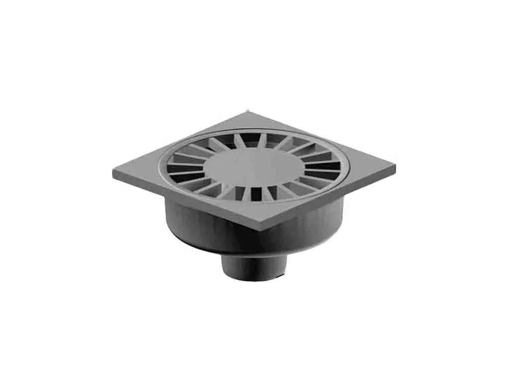 Трап INSTALPLAST 10х10см 50 ( прямий) білий