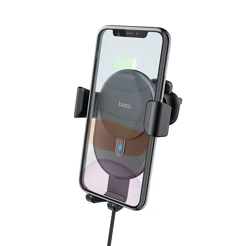 Бездротове зарядне авто тримач Hoco CW25 Delight in-car wireless charging 10W 2.4A - фото 3