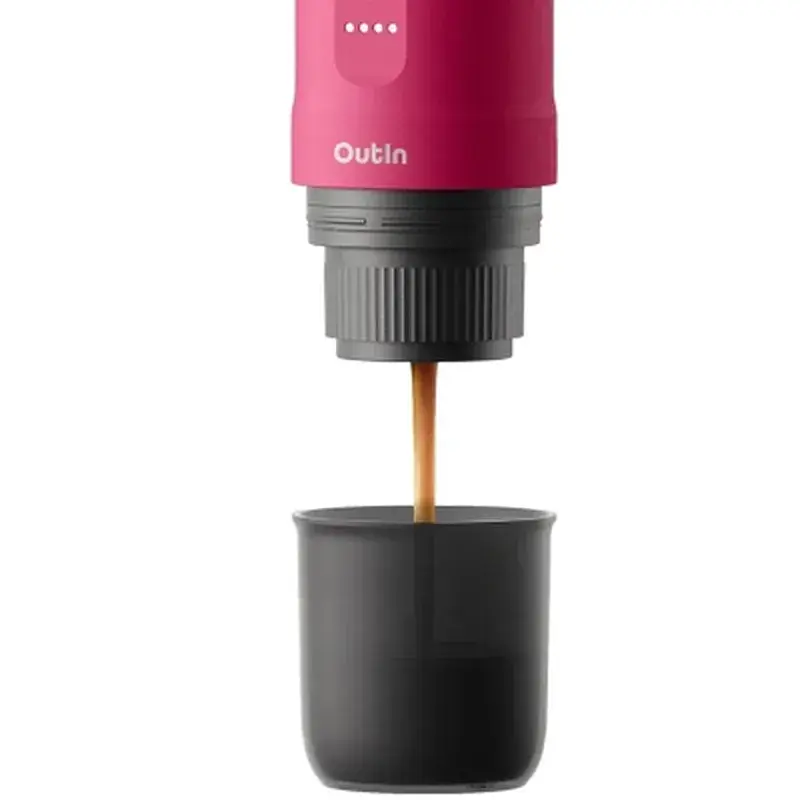 Кавоварка кемпінгова Outin Nano Espresso Machine OTEM-01 Crimson Red (OTEM-01-CR) - фото 4