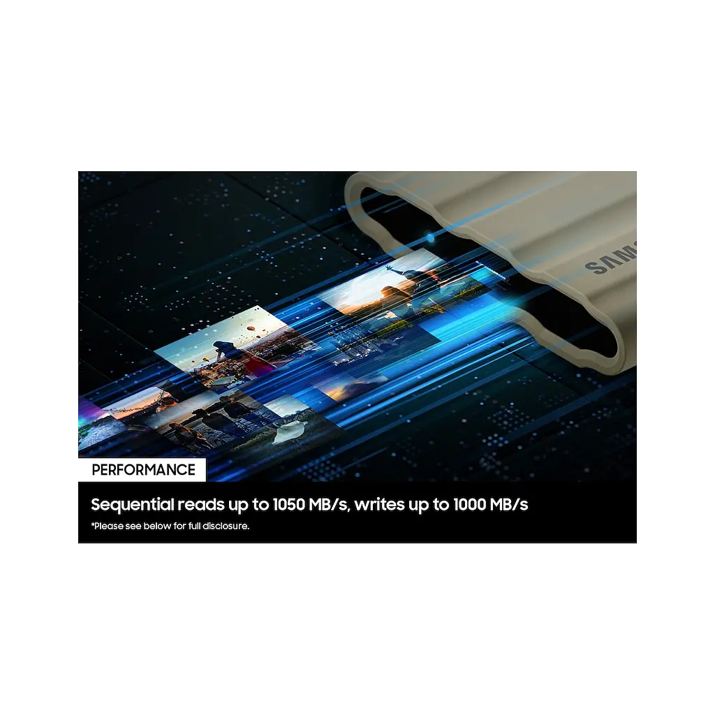 Накопичувач SSD USB 3.2 2TB T7 Shield Samsung (MU-PE2T0R/WW) - фото 5