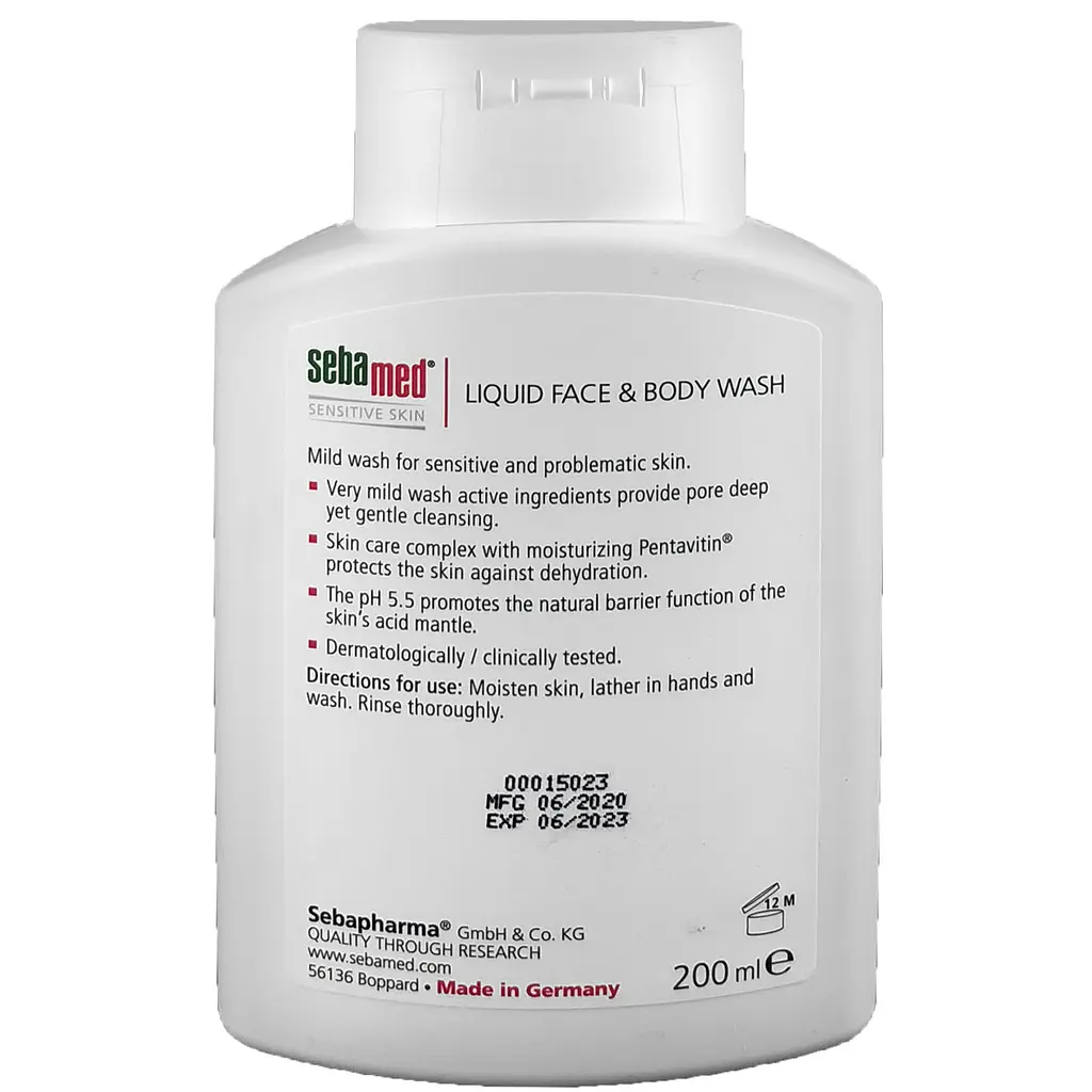Рідкий засіб Sebamed для вмивання Sensitive Skin, 200 мл - фото 3