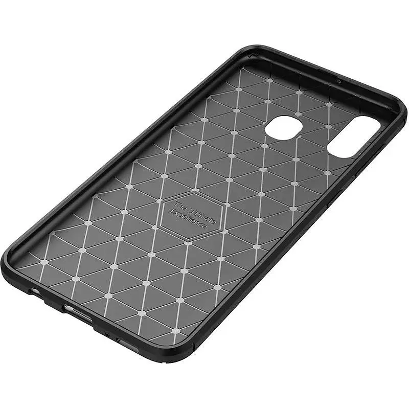 Чохол-накладка Toto TPU Carbon Fiber 1.5 mm Case Samsung Galaxy A40 Dark Blue - фото 4