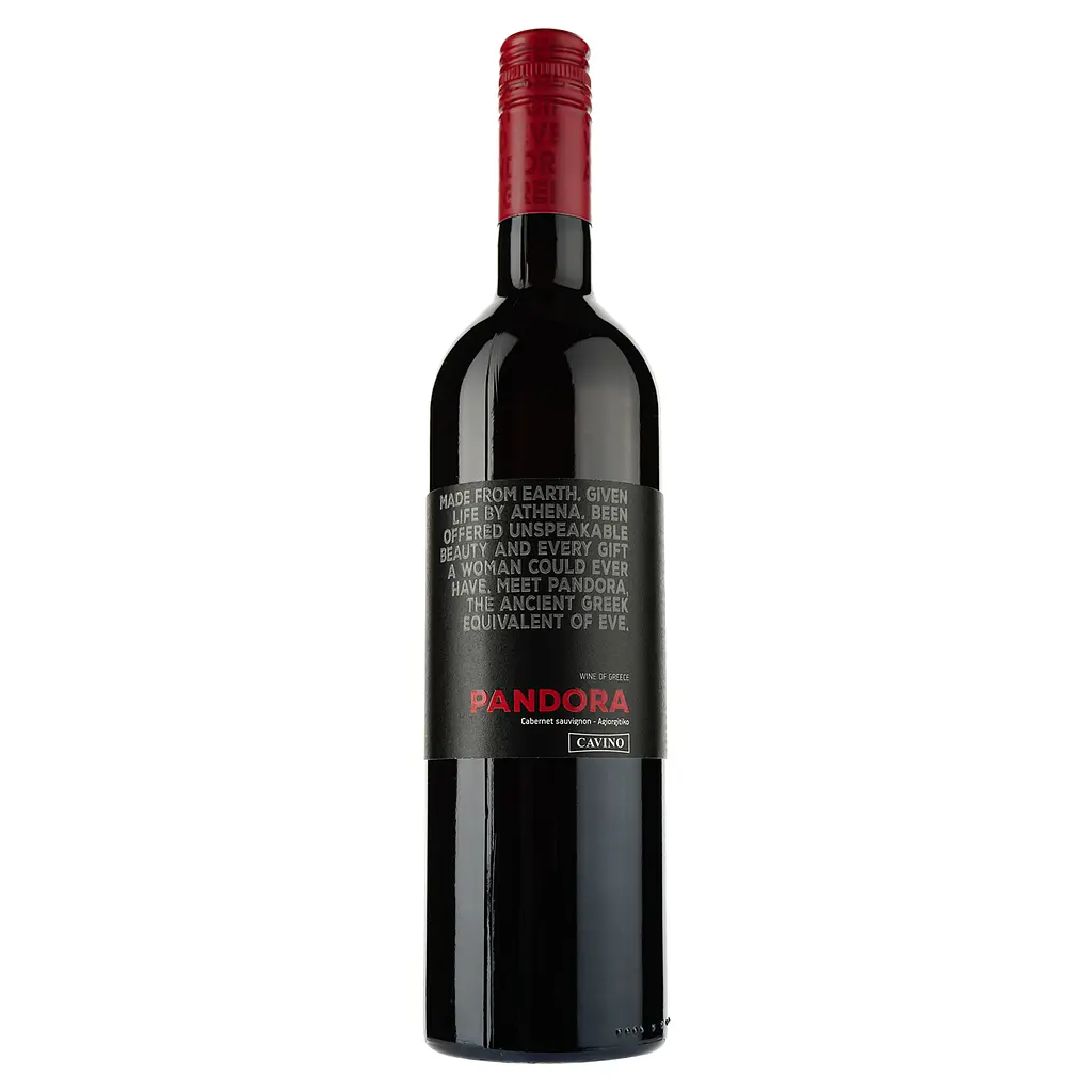 Вино Cavino Pandora Red PGI Peloponnese червоне сухе 0.75 л - фото 2