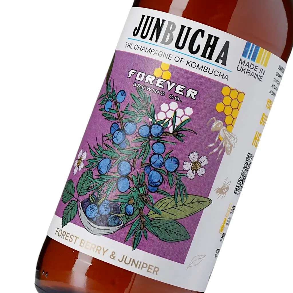 Напій безалкогольний слабогазований Forever Janbucha Forest Berry & Jupiner 0.35 скло - фото 5