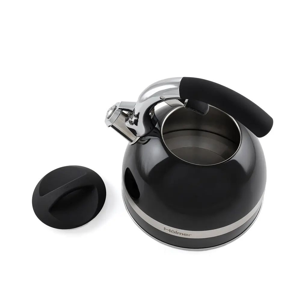 Чайник Holmer зі свистком, 3 л, чорний (WK-2430-BCSDB Melody) - фото 8