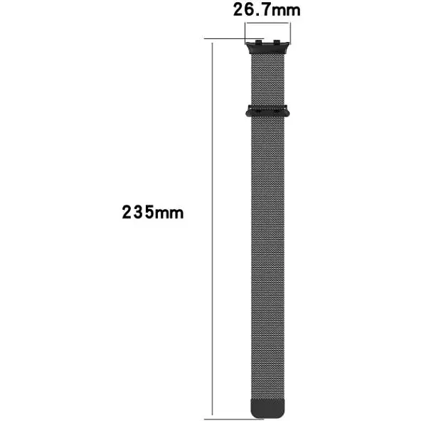 Ремешок DK Metal Milanese Loop Magnetic для Oppo Watch 41mm (black) - фото 4