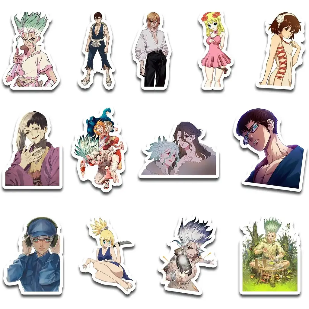 Стікерпак набір наклейок G-Toys Dr. Stone 45 шт. (SP DS 01) - фото 5