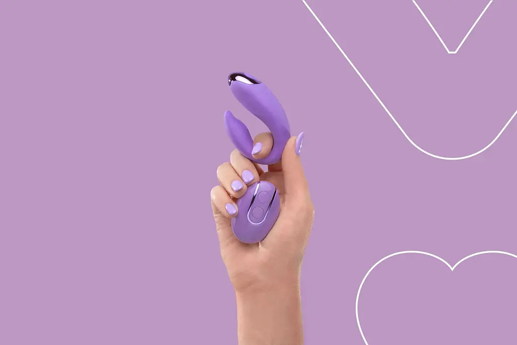 Вібратор для пар FairyGasm PleasureBerry violet, зарядний кейс, пульт ДК - фото 10