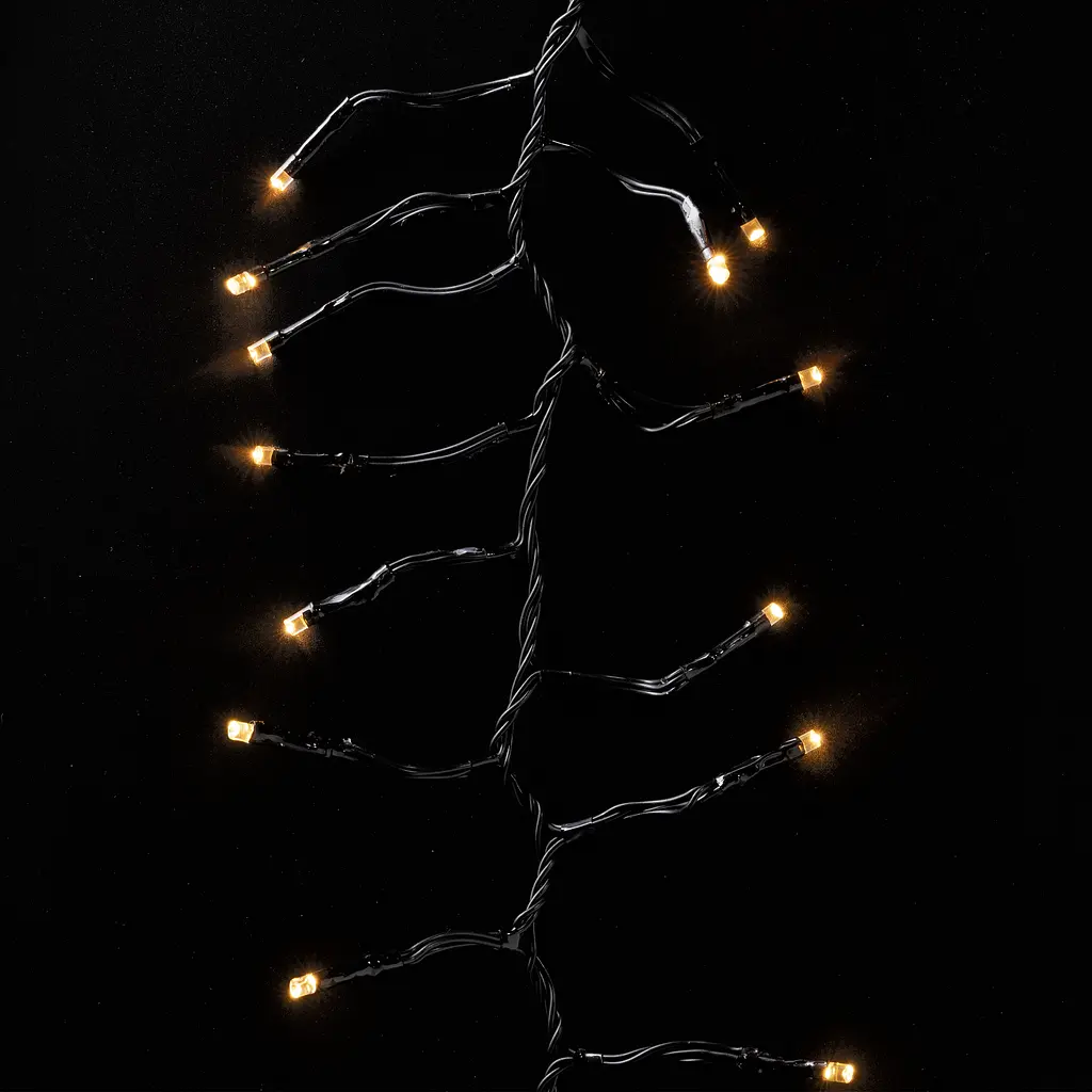 Twinkly Smart LED Гірлянда Twinkly Cluster AWW, 400, Gen II, IP44, довжина 6м, кабель чорний - фото 6