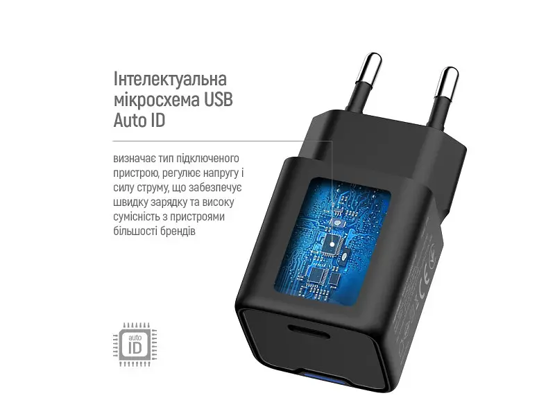 Мережевий зарядний пристрій ColorWay Black (CW-CHS052PD-BK) - фото 6