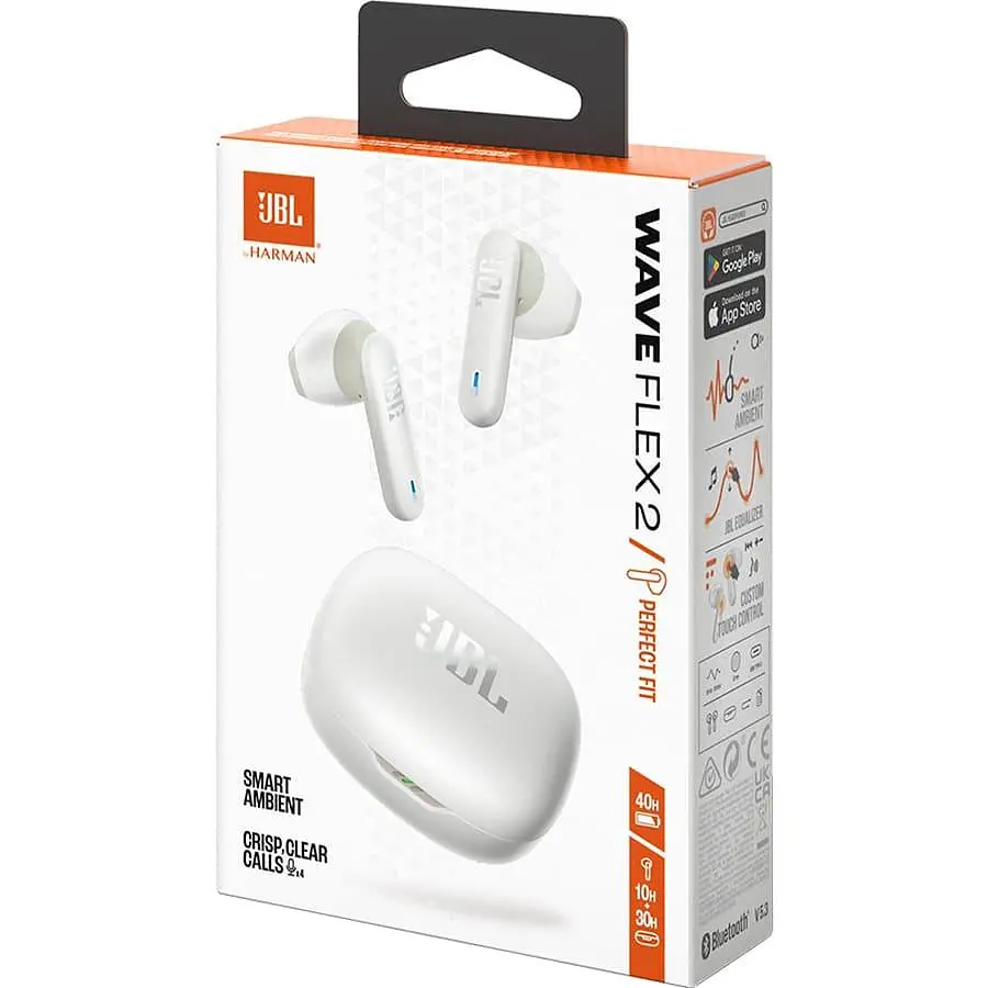 Навушники JBL TWS Wave Flex 2 White (JBLWFLEX2WHT) - фото 10