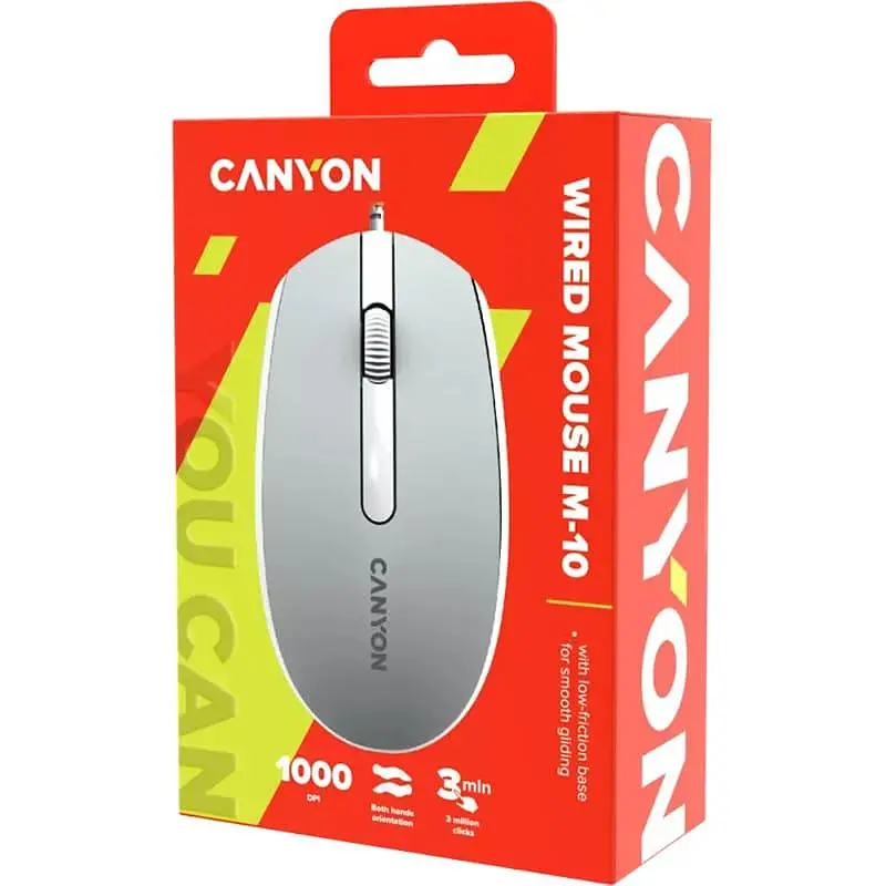 Миша Canyon M-10 Wired Dark grey (CNE-CMS10DG) - фото 6