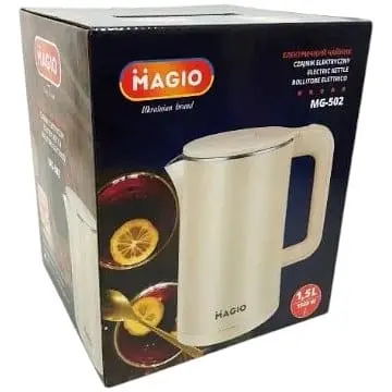 Електрочайник Magio MG-502 1.5 л 1500 Вт Бежевий  - фото 6