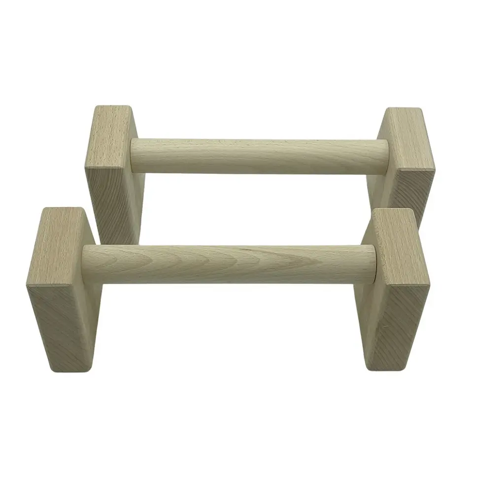 Паралетси, упори для віджимання дерев'яні Wood Gym Push Up NE-WD-40 з бука 40 см 2 шт - фото 4