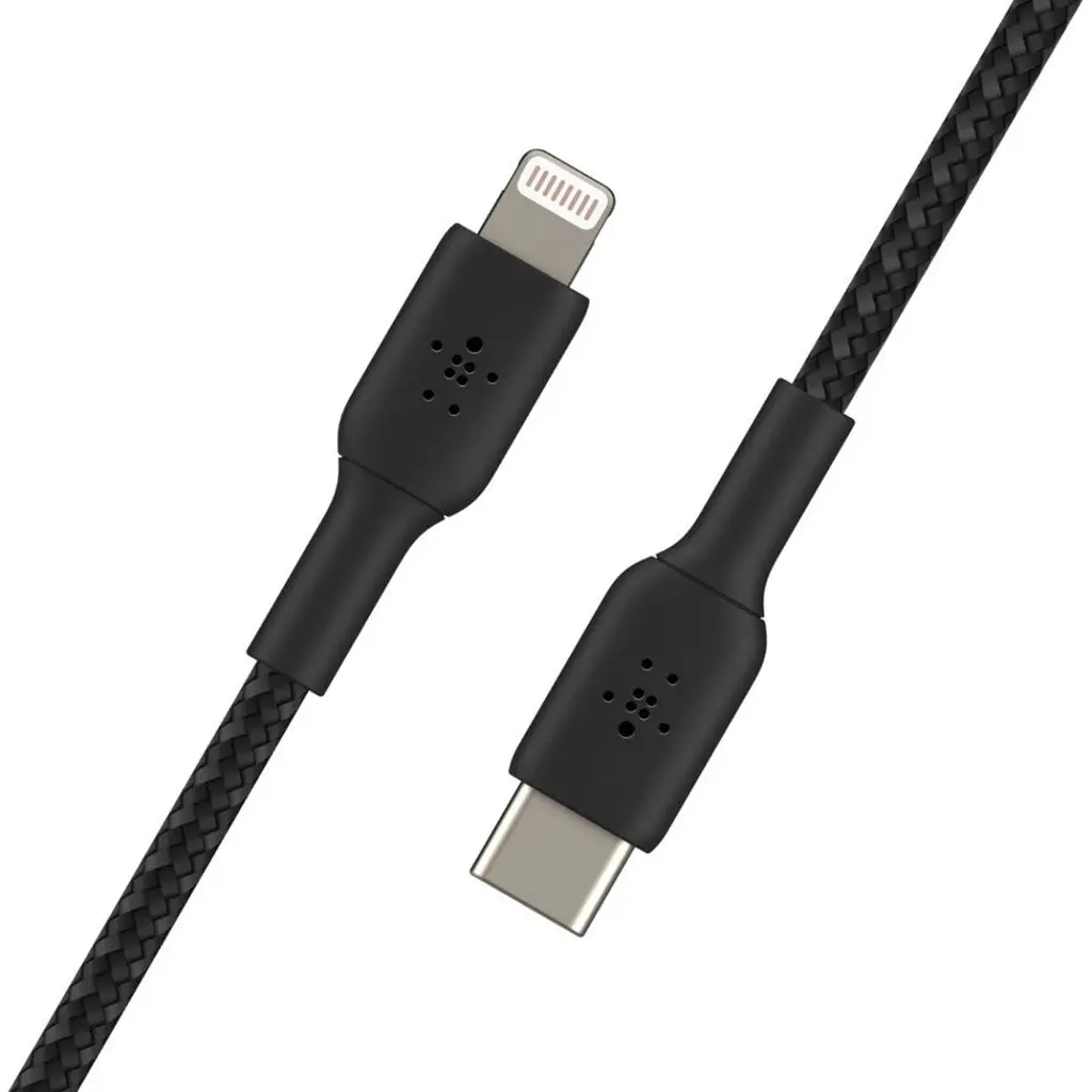 Кабель Belkin Boost Up Charge Braided USB-C to Lightning 1м Black (CAA004BT1MBK) [158800] - фото 4