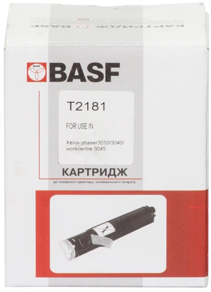 Картридж тон. BASF для Xerox Phaser 3010/3040/WC 3045 аналог 106R02181 Black ( 1100 ст.) (BASF-KT-XP3010-106R02181) - фото 2