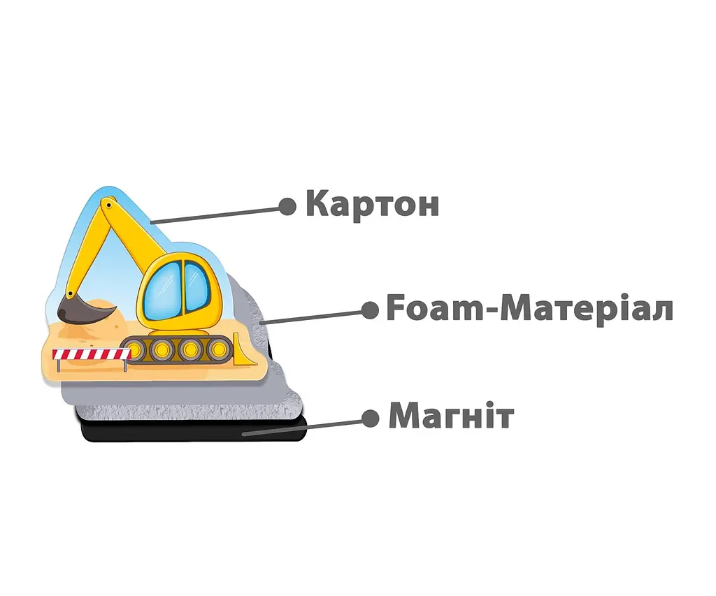 Гра VLADI TOYS VT3106-12 Мій маленький світ на магнітах. Транспорт shop (4820195053102) - фото 2