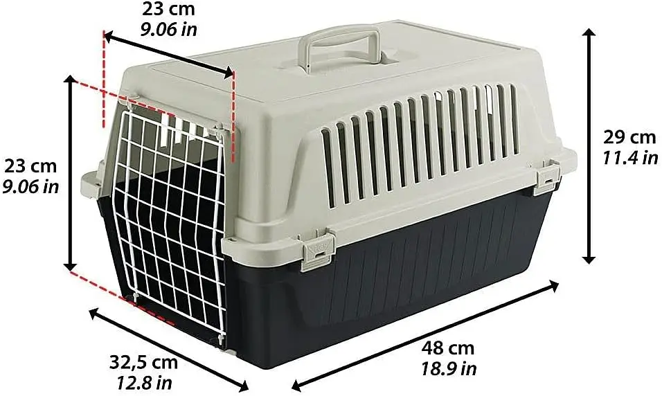 Переноска для собак та котів Ferplast Atlas 10 FLUO рожево-чорна до 5 кг 48x32.5x29 см 73007199IO - фото 2