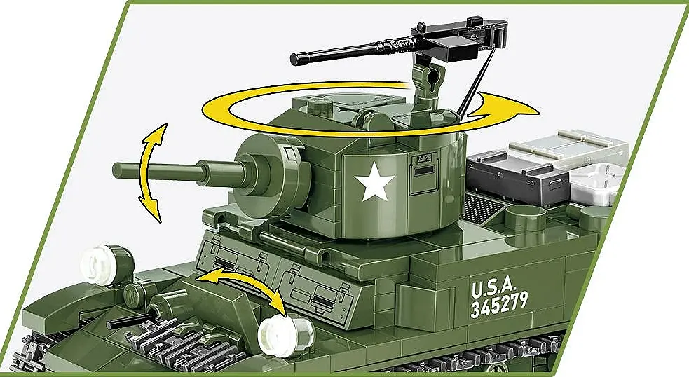 Конструктор детский танк M3 Stuart COBI 3129 - фото 4