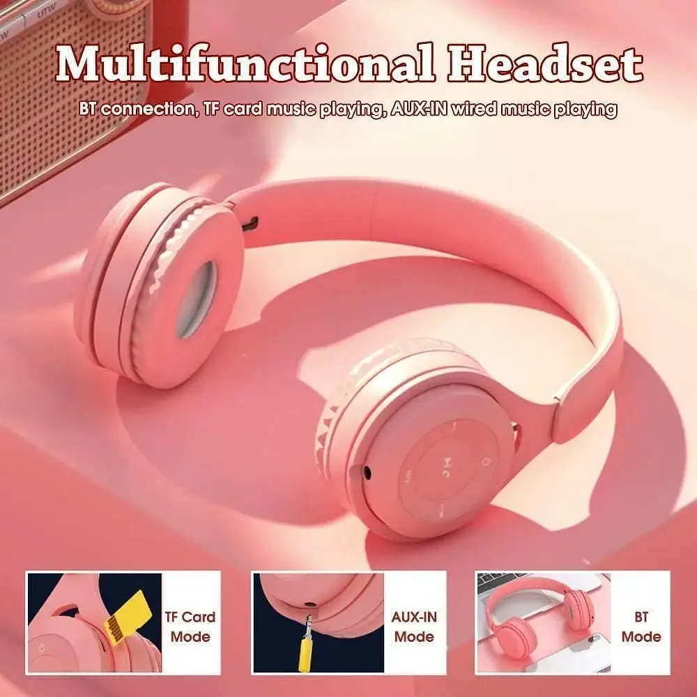 Бездротові навушники BT 5.0 TF MP3 Player AUX Y08 Over Ear - фото 2