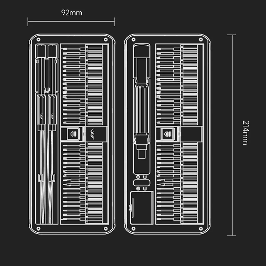 Набір викруток з бітами Xiaomi JIMI Home Screwdriver Set 81 в 1 (JM-GNT80) - фото 8