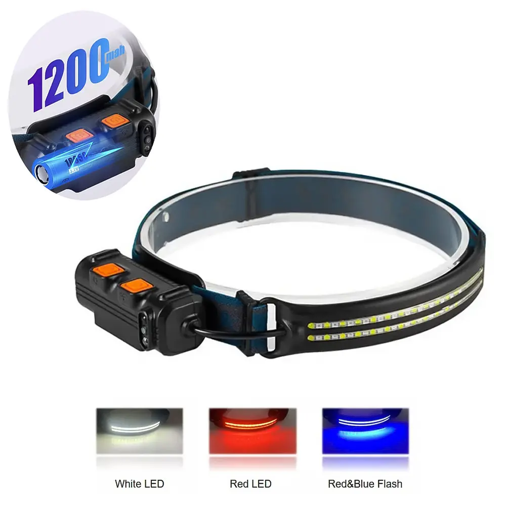 Налобный фонарь аккумуляторный светодиодный фонарик на голову Floodlight COB Headlamp W691-2 - фото 10